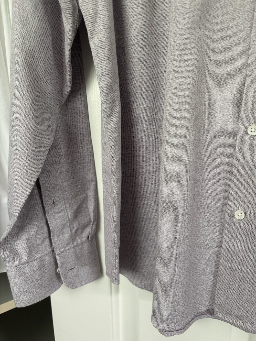 Black Brown 1826 Men's Long-Sleeve Dress Shirt — Light Gray, SIZE L - Picture 5 of 5